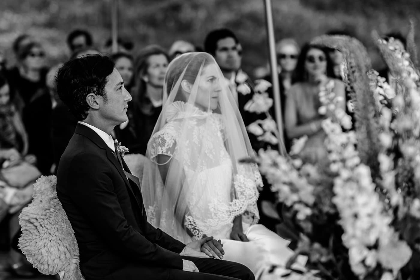 Attention des mariés lors de la cérémonie