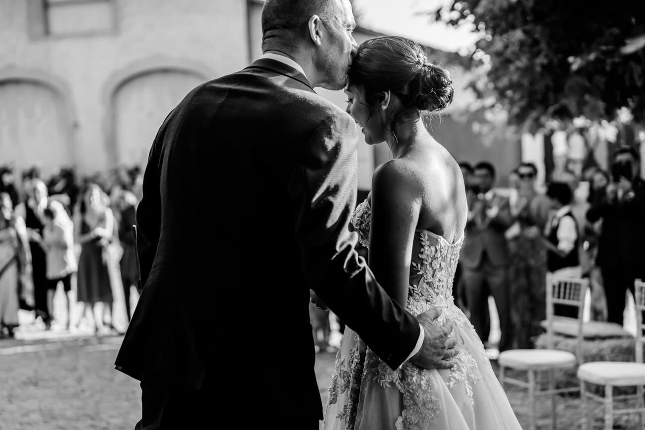 Photo de Alexandre Bourguet. Wedding ceremony in Clos du Chateau – Satigny