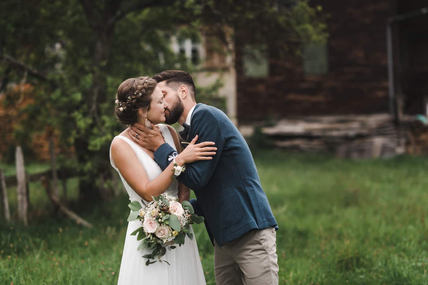 Shooting d'après-cérémonie en pleine nature