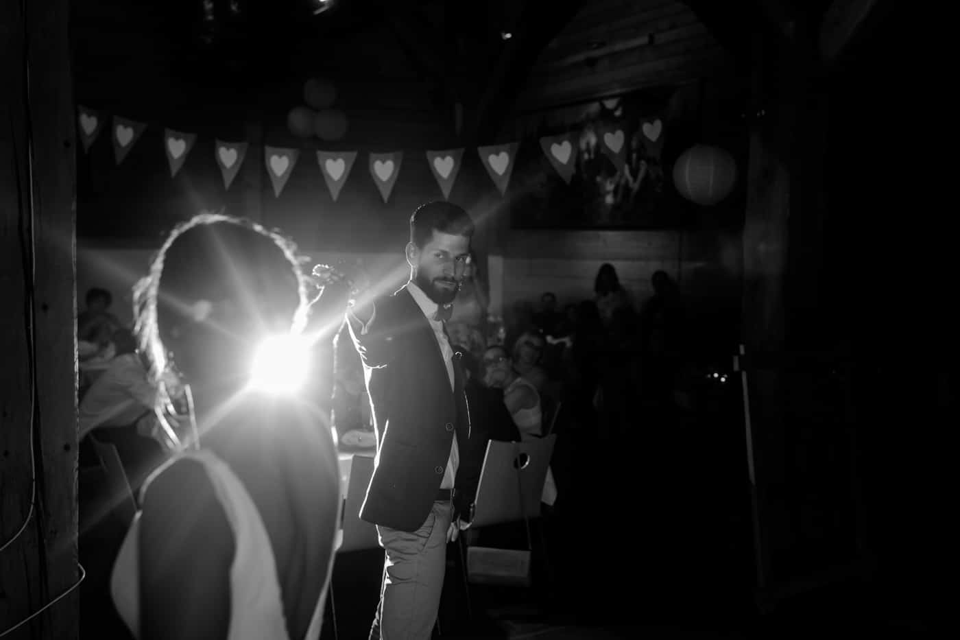 Jeux d'ombre et lumière lors du souper aux Colombettes