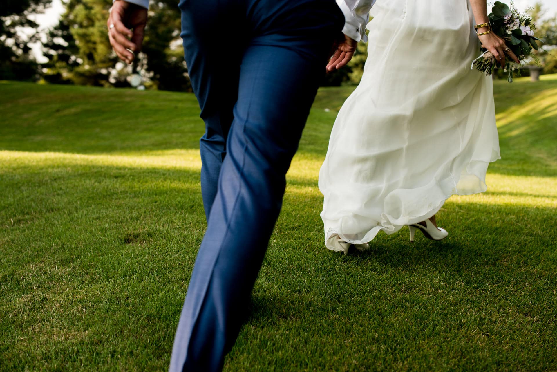 Les mariés au Golf de Pont-la-Ville