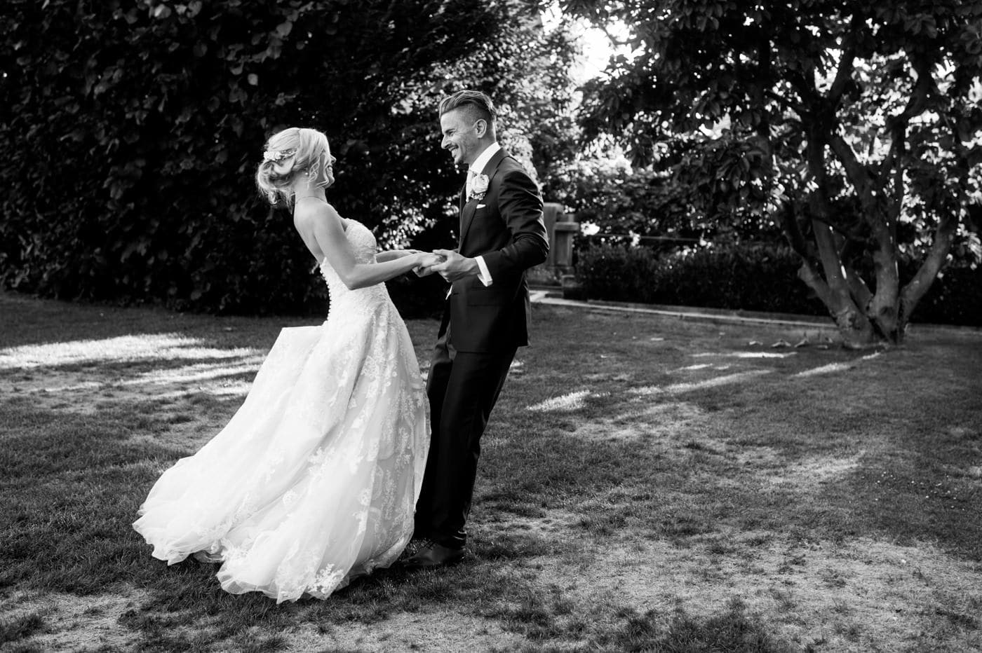 Pas de danse dans le jardin