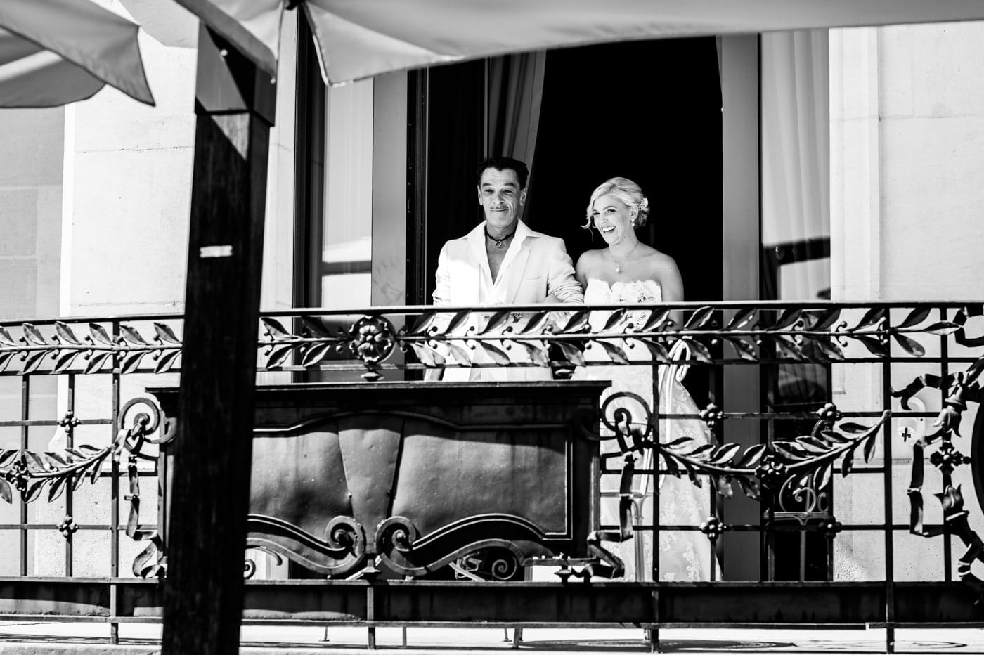 Sortie sur le balcon du Beaurivage