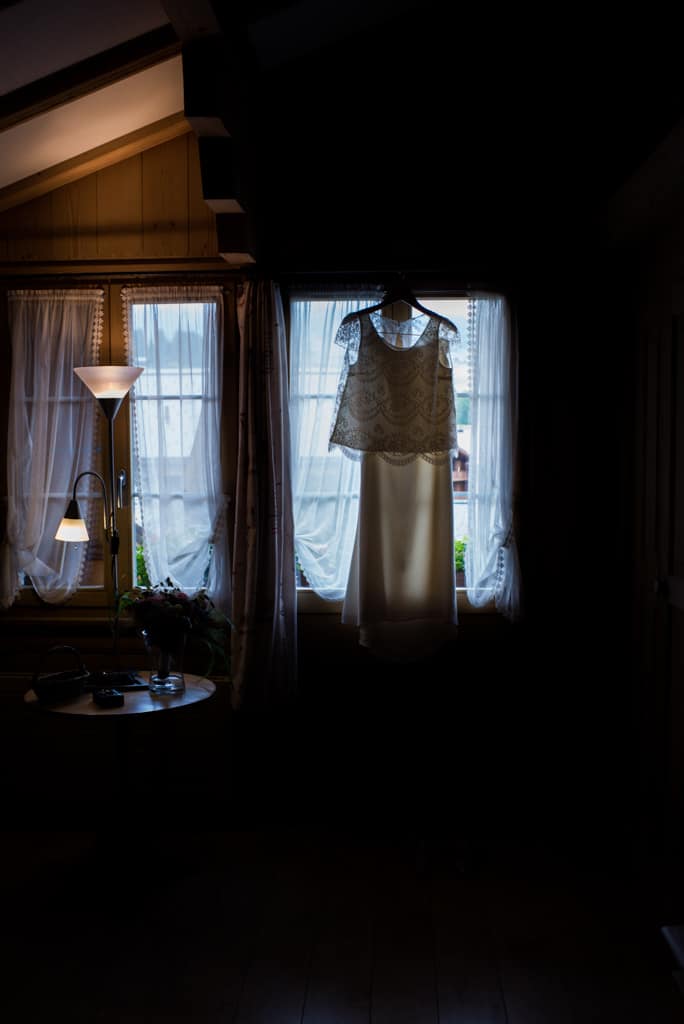 La robe de mariée est prête