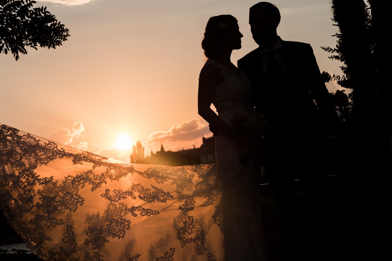 Soleil couchant sur la Riviera Coucher de soleil sur le lac Léman