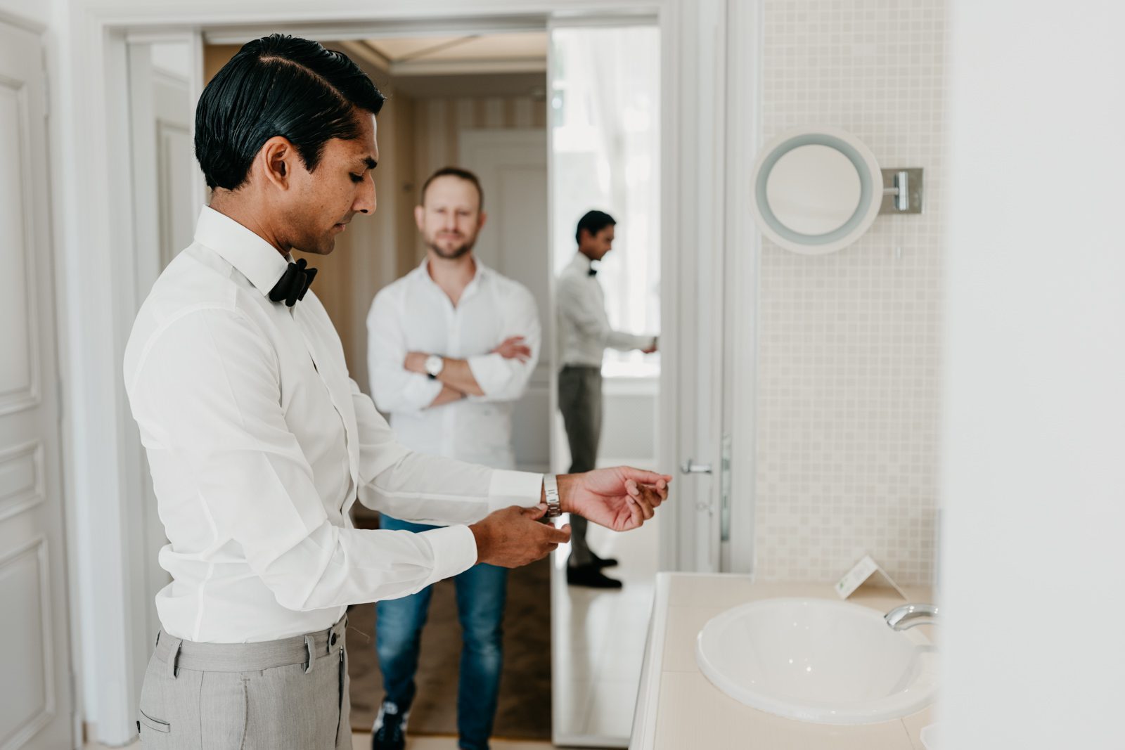 Photo de Alexandre Bourguet. Mariage au Golf de Bonmont près de Lausanne