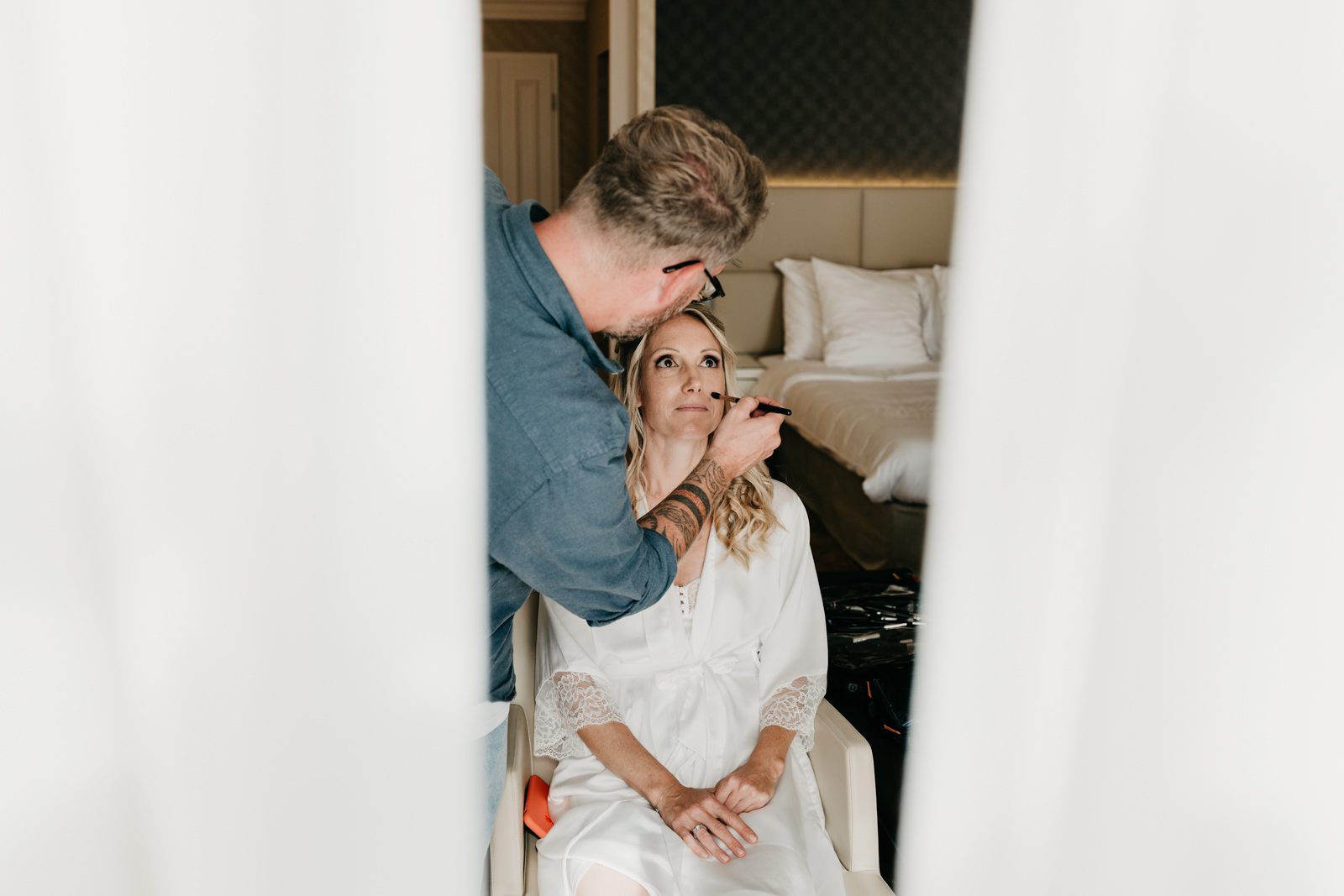 Photo de Alexandre Bourguet. Mariage au Golf de Bonmont près de Lausanne