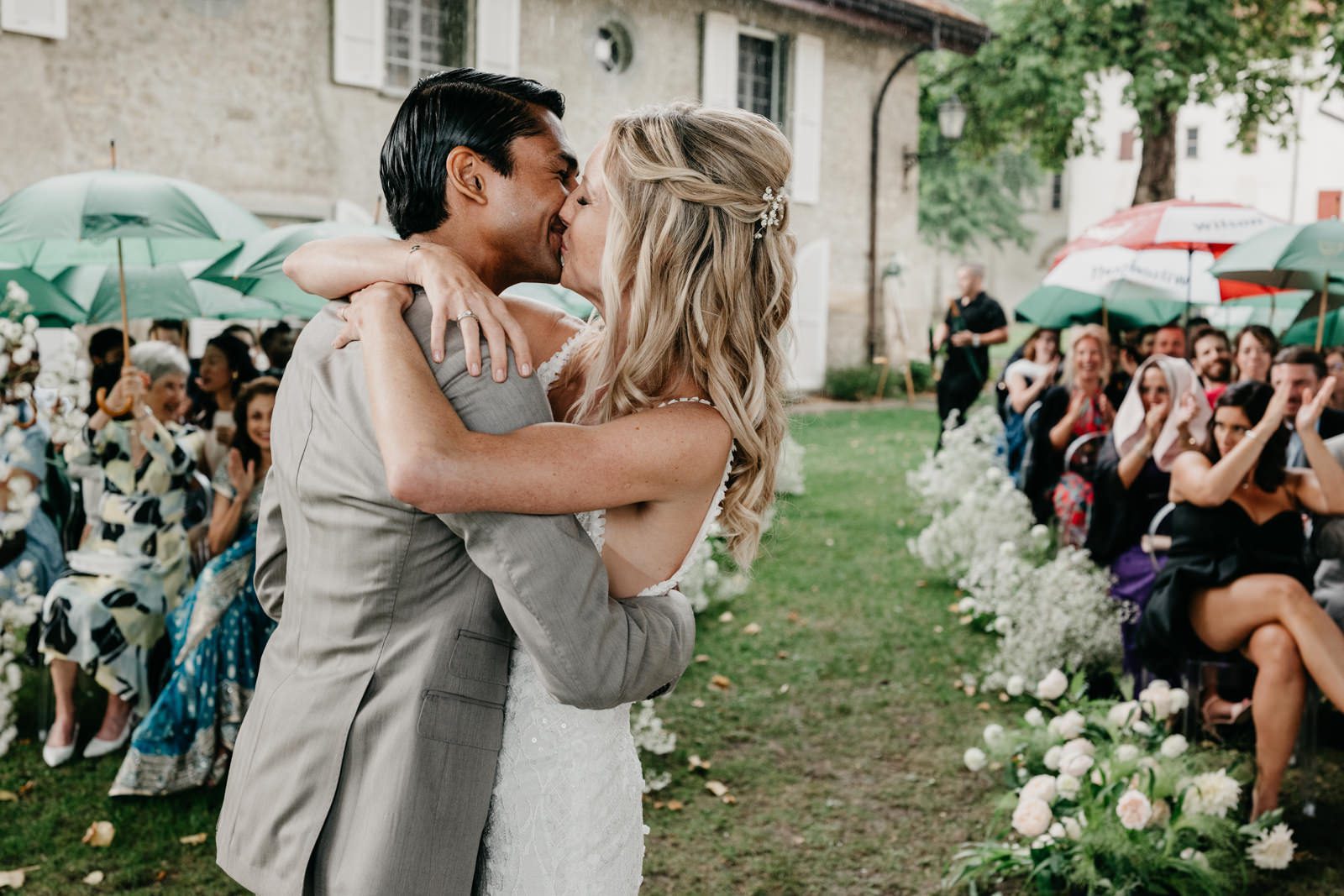 Photo de Alexandre Bourguet. Mariage au Golf de Bonmont près de Lausanne